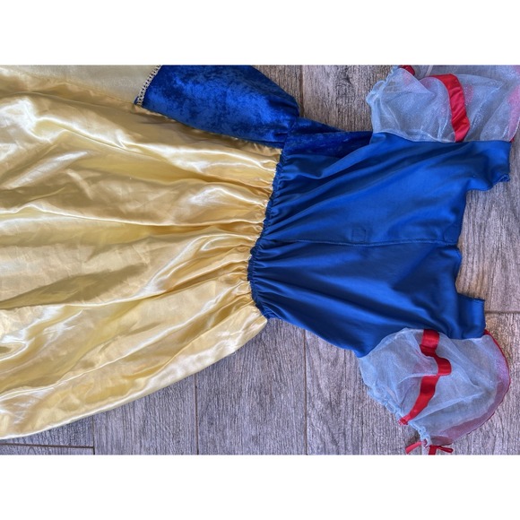 Disney Snow White Gown Princess size 8 girls Dress Halloween Costume ReAd Lights - Picture 14 of 14